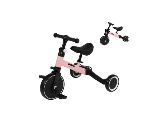 3 in 1 Multifunctional Baby Folding Tricycle Scooter Bike (Pink)