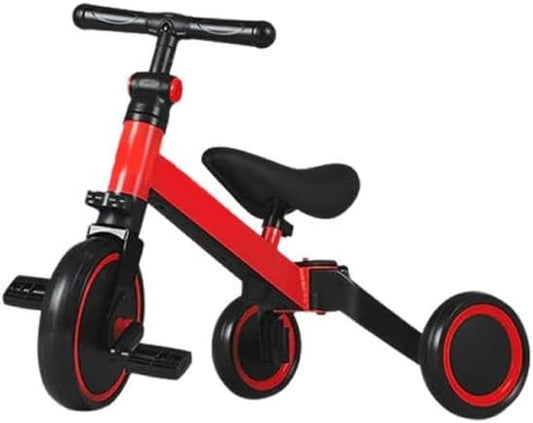 3 in 1 Multifunctional Baby Folding Tricycle Scooter Bike (Red)