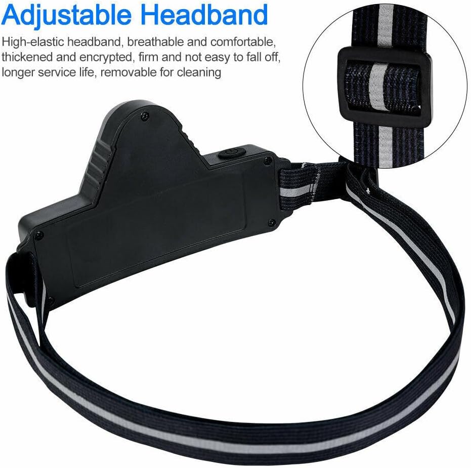 LED Headlamp Head Torch Rechargeable Headlight Diagonal lights Flashlight