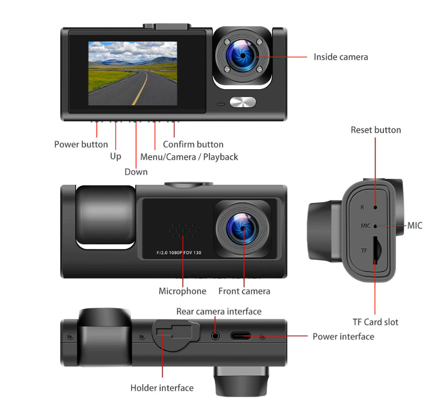 High Definition Video Recording Mini Dash Cam