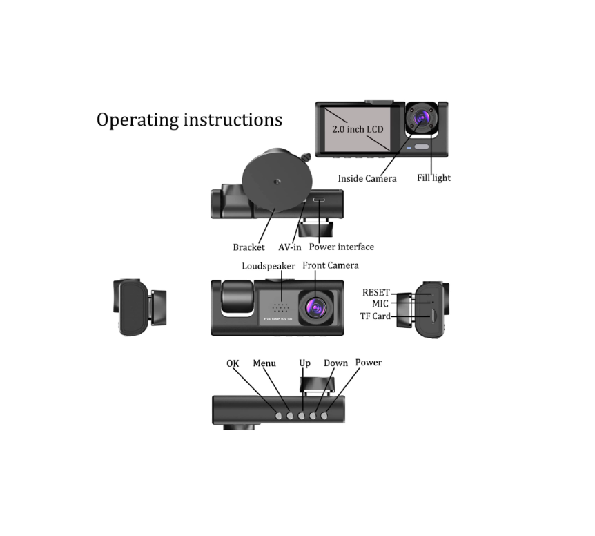 High Definition Video Recording Mini Dash Cam