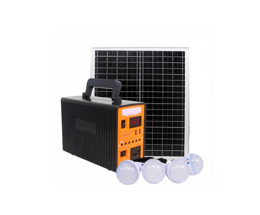 12V Portable Solar Generator System with 60W Solar Panel