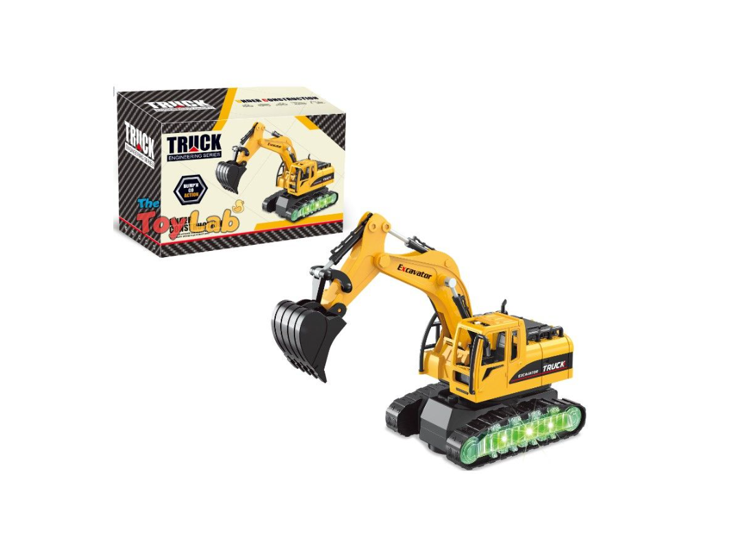 Construction Excavator Toy Truck with Light and Sound